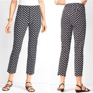 Talbots Chatham Crop Pants With Shell Print